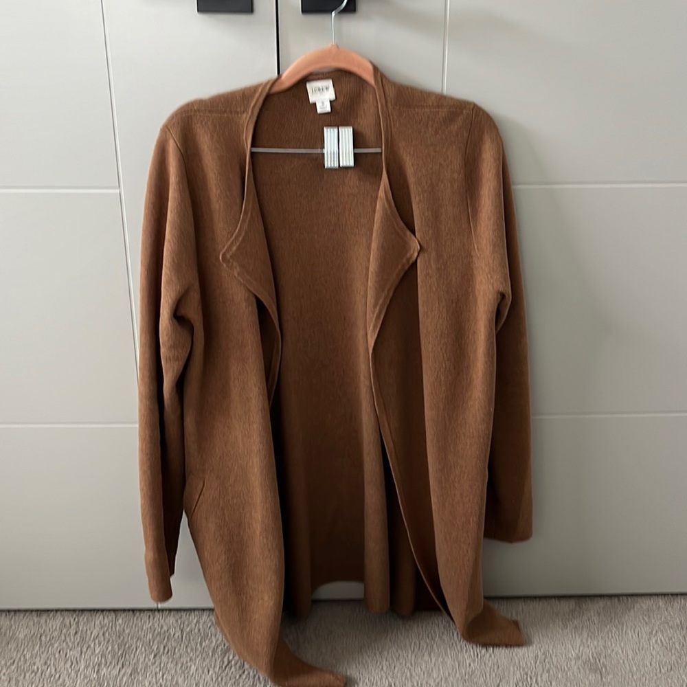 JCrew Collarless Sweater Blazer